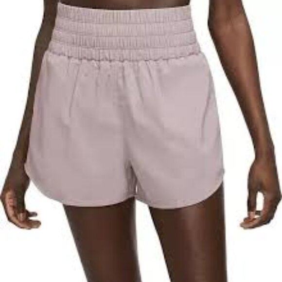 Nike DX6642-019 Dri-FIT Women Ultra High-Waist 3" Brief-Lined Shorts in Violet - Picture 1 of 2